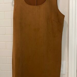 Elegant Brown Sleeveless Dress